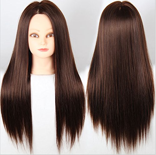 Royalvirgin Training Head For Hairdressers Mannequin Head With Hair Brown Color Dummy Hair Mannequins For Sale Mannequin Head With Makeup