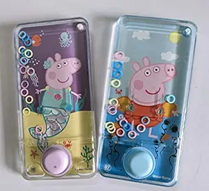 Forever Kidzz Colourful Peppa, Transparent Water Game for Kids | Ring Game, Handheld Game, Water Video Game Console for Kids | 2 Piece (Design as per Availability)