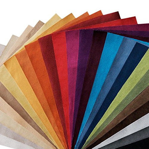 Deko Velour Polster Stoff Alcantara Imitat Antara Plus Wildleder Optik Microfaser Meterware uni in verschiedenen Farben Black - 5