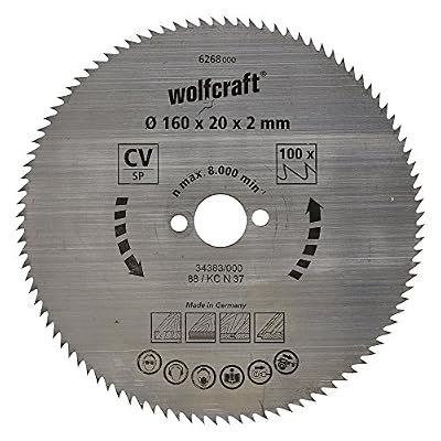 Wolfcraft 6268000 Lame scie circulaire CV 100Dts Diamètre 160 x 20 mm
