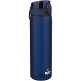 ion8 Water Bottle, 500 ml, Leak Proof, Easy to Open, Safe Lock, Dishwasher Safe, BPA-Free, Carry Handle, Easy to Clean, Navy