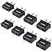 Produktbild VGUARD 8X Reisestecker Adapter DE/EU Buchse auf US 2Pin Stecker Amerika Kanada Japan China Mexiko Thailand Taiwan Brasilien Philippinen usw. 2 Pin Reiseadapter (Schwarz)