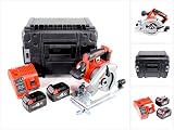 Voltaje de la batería: 18 V Milwaukee HD 18 CS - 401 18 V 165 Mm batería Sierra circular de mano en Stanley Tstak Caja + 2 x M18 B4 4,0 Ah Batería + M12 - 18 C Cargador