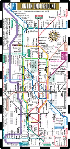 Streetwise London Metro: Metro Underground Tube Map of London, England