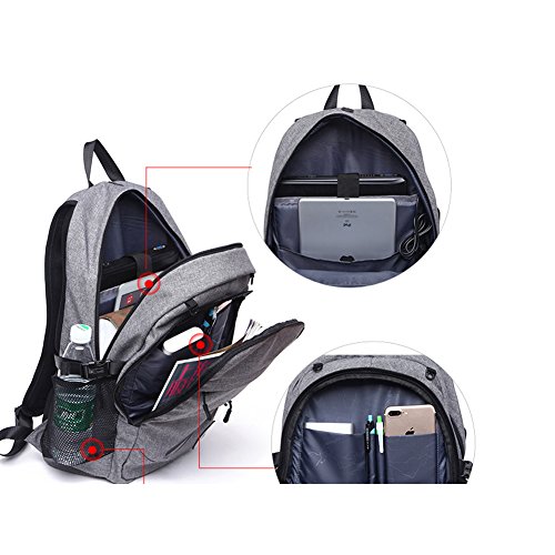 DailyStar Laptop-Rucksack  f  r 39 6-cm-Laptops  15 6  Zoll   Rucksack mit USB-Ladeanschluss  Diebstahlsicher  leichtes Gewicht  f  r M  nner   Frauen