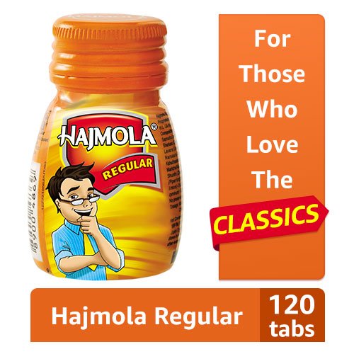 Dabur Hajmola Regular Tablet, 120 Tablets RS.30.00