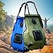 Produktbild QWWE Außendusche Bag Solar Heizung 20l Dusche Wasser Bag mit Thermometer Wandern Camping Dusche,Green