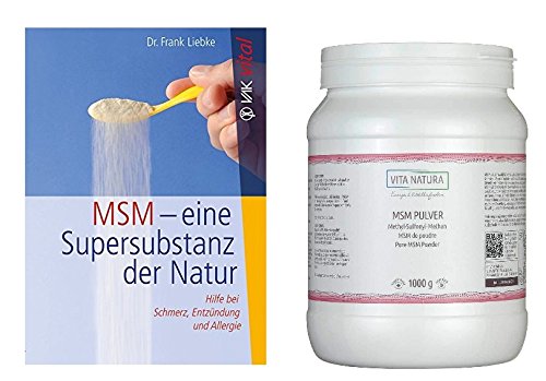 Preisvergleich Produktbild Vita Natura - MSM (1 kg) und MSM Buch