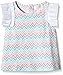 Pumpkin Patch Baby-Girls Chevron Print Top Plain T-Shirt, White (Super White), 12-18 Months (Manufacturer Size:12-18M))