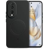 Honor 90 i&ccedil;in Magsafe İle Uyumlu Premium Deri G&ouml;r&uuml;n&uuml;ml&uuml; Kılıf Kamera Korumalı SİYAH