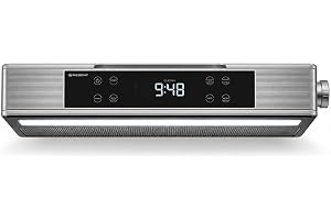 Regent Cucina – Inbyggd Köksradio (monterad under möbel) – med FM, Bluetooth, LED-remsa, färgskärm, kökstimer och 2 alarmer