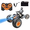 Fitto Transforming Remote Control Motorcycle, Dual Transform Mode, Stunt Motorcycle, and Drift Tricycle, RC Motorcycle Black