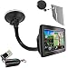 Produktbild ChargerCity OEM Gooseneck-Halterung, mit Saugnapf für Windschutzscheibe, für Tomtom Via 120 / 125 / 160 / 180 / 200 / 220 / 240 / 260, Start 20 / 25 / 60 / 65, GO LIVE 820 / 825, Europa GPS Navigator, inkl. CargerCity Micro SD Speicherkartenleser