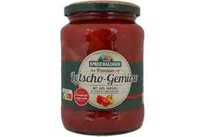 ‎OSTPRODUKTE-VERSAND Spreewaldhof Letscho 720 ml – Paprikagemüse nach ungarischer Art | Herzhaftes Letscho aus dem Spreewald | Gemüse in Tomatenmark | Regionaler Klassiker & vielseitige Beilage
