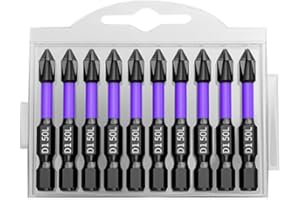 AINID Broca magnética de alta dureza y fuerte, kit de brocas magnéticas D1 súper fuertes mejoradas 2024 (10 piezas de 50 mm)