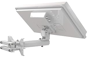 STRONG Slimsat SA64 Parabole avec LNB Quad intégrée pour 4 participants, Fixation au mur, balcon ou mât, antenne satellite ASTRA, hotbird - blanc