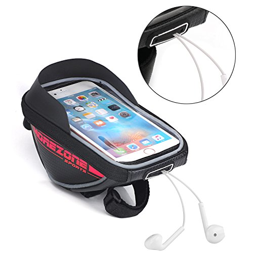 MOREZONE Farhradlenkertasche Telefonhalter Handy Fahrradtasche Smartphone Lenker Lenkertaschen mit Größe unten 5.5 inch - 3