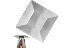 WODUSTEE Patio Heater Top Reflector Shield, Pyramid Patio Heater Replacement Parts, Patios Square Heat Reflector, Heat Reflector Shield In Aluminum 4 Sided Heater Top Cover Easy Install For Distributing Heat