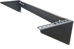 MOFANGTECH JINGCHENGMEI Folding 3U Wall Mount Patch Panel Bracket - 19 Inch Steel Vertical Rack Mount Bracket for Networking Equipment