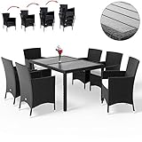 wpc gartenzaun anthrazit 【 Bequemer Sitzkomfort 】Den idealen Sitzkomfort bieten Ihnen die 7cm dicken Sitzauflagen. Tisch- und Stuhlbeine sind über Ausgleichschrauben individuell höhenverstellbar und lassen sich so auf Ihre Bedürfnisse anpassen.