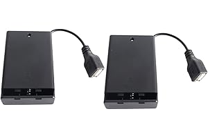 BEITESI Società USB industriale Scatola del supporto per batteria USB del modulo laser Scatola del supporto della batteria rimovibile Può essere collegato a un alimentatore (esclusa la batteria) (2pack)