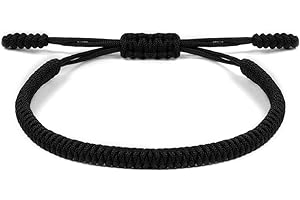 Aucuu Glücksarmband, Freundschaft Armbänder, Geflochtene Freundschaftsarmbänder, Handgefertigt Verstellbar Armbänder, Gewebte Tibet Stil Armband für Frauen Damen Herren Kinder Jungen