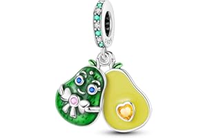 NARMO Charms per Pandora Bracciali 925 Sterling Silver Heart Charms per Bracciali Farfalla Charm Originale per le Donne Braccialetto Argento Charms