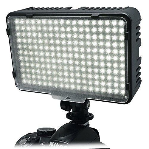 Mcoplus 198 weiß coole LED dimmbar Ultra High Power Panel Digitalkamera / Camcorder Video led-Licht für Canon, Nikon, Pentax, Panasonic, Samsung und Olympus Digital SLR Kamera Farbtemperatur 3200K or 5500K