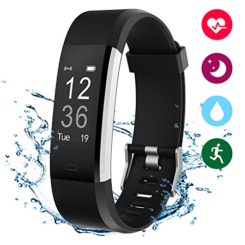 Winisok Pulsera de Actividad Inteligente Pulsómetro Impermeable IP67 Monitor de Ritmo Cardíaco Actividad Calorías y Sueño Podómetro Fitness Tracker Pulsera Bluetooth Móvil iOS Android App en Español