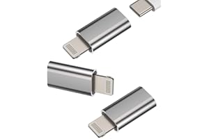 KEFIANY Lightning auf USB C Adapter(3Pack)Type C Mutter to Lightning Männlich Klinke Ladekabel Stecker Charger Kabel Netzteil Ladegerät Zubehör Set für iPhone 14 13 12 11 Pro Max Mini X Xs Xr Se 7 8 Plus tp