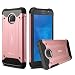 Produktbild J & D Kompatibel für Moto G6 Plus Hülle, [ArmorBox] [Doppelschicht] [Heavy-Duty-Schutz] Hybrid Stoßfest Schutzhülle für Motorola Moto G6 Plus - [Nicht kompatibel mit Moto G6] - Rose Gold