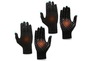 EUPSIIU Lot de 2 paires de gants thermiques pour homme et femme - Gants d'hiver pour écran tactile, gants de course à pied, coupe-vent, imperméables, thermiques antidérapants, pour cyclisme, cyclisme,
