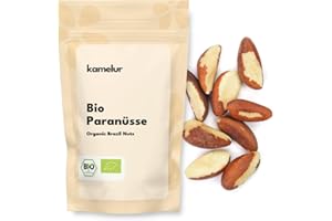 ‎KAMELUR Kamelur Bio Paranüsse aus Wildsammlung - 1kg - von Hand geerntete Paranusskerne aus dem Bolivianischen Regenwald - Paranüsse 1kg ohne Zusätze