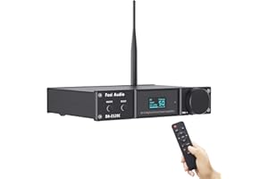 Fosi Audio DA2120C wzmacniacz Bluetooth ulepszony 120Wx2 stereo Hi-Fi 2.1 kanał bezprzewodowy strumień aptX 24Bit/192kHz Power Amp USB DAC koncentryczny dekoder optyczny wsparcie subwoofera i zdalne