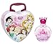 Disney Princess Princesses Gift Set: Heart Metal Case + Eau De Toilette Perfume Spray 100 ml for Children