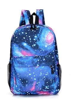 ANDAY Unisex Leinwand Rucksack Galaxie Casual Daypack Freizeitrucksack Schulrucksack