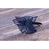 Haarreifen Fascinator Haarschmuck Hochzeit Royal blau B3