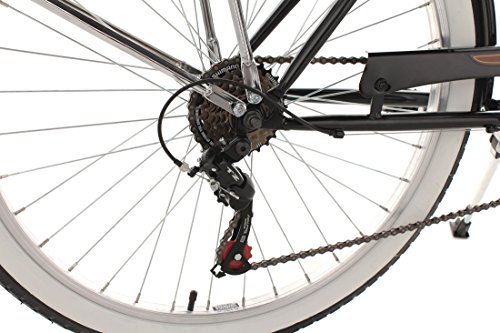 KS Cycling Herren Fahrrad Beachcruiser Vintage RH 46 cm, Schwarz, 26, 729B - 3