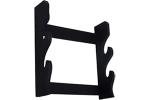 AREA Shop SoftAir Espositore da Muro 2 posti, Katana Unisex Adulto, Nero