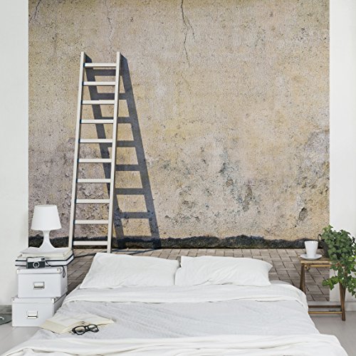 Apalis Vliestapete Blank Fototapete Quadrat | Vlies Tapete Wandtapete Wandbild Foto 3D Fototapete für Schlafzimmer Wohnzimmer Küche | Größe: 240x240 cm, beige, 97515