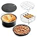 Produktbild Air Fryer Zubehör für Gowise Phillips und Cozyna Anwendbar (3.2QT Up), 5er Set, inkl. Kuchenfond, Pizzascheibe, Metallhalter, Topfkissen, Topfgestell mit Silikonmatte [Energieklasse A +]