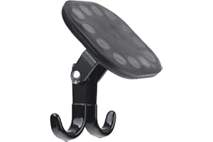 sciuU Crochet Magnétique à Double Axe - Support Pivotant & Inclinable 360° pour Coffre de Voiture, Camping-Car & Atelier - 20 kg Charge Max - Base Antirayures en Caoutchouc pour Vanlife & Extérieur