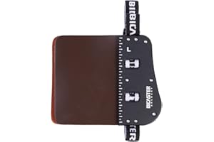 BICASTER SP3 Barebow Finger Tabs Pelle Bovina Face+Piastra in Alluminio