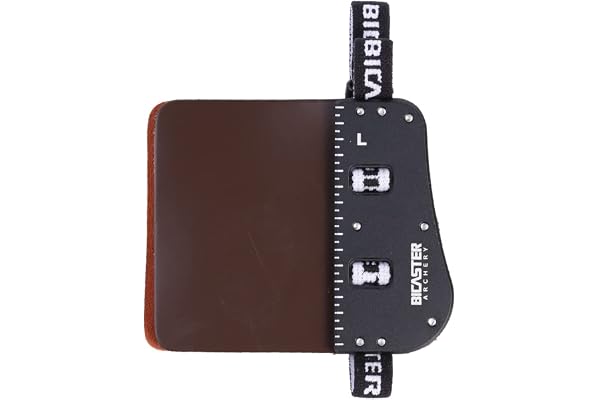 BICASTER SP3 Barebow Doigts Tabs en Cuir de Vache + Plaque en Aluminium