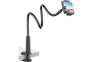 Shawe Lazy Handy Halter, Schwanenhals Handy Halterung : Universal Flexible Lang Arm Handy Ständer für Phone 11 Pro XS Max XR X 8 7 6 6s Plus, Samsung, und 4-6,5 Zoll Geräte - Schwarz