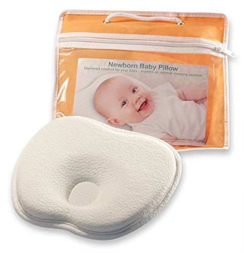 Baby-Kissen für eine natürlich schöne Kopfform – Luxura Active memory foam Baby-Kopfkissen aus hochwertigem Bambusstoff zur Vorbeugung eines Plattkopf / Verformung des Hinterkopfes - 5