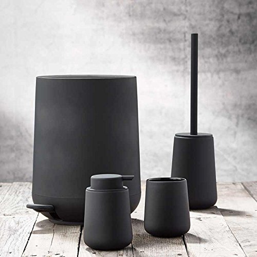 ZONE Zahnbürstenbecher NOVA ONE, Steingut mit Soft-Touch, weiß, ca. 10 cm H - 2