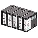 Produktbild 5 Druckerpatronen kompatibel zu Canon PGI-2500 XL schwarz mit CHIP & Füllstandsanzeige für Canon Maxify iB4050 MB5050 MB5350