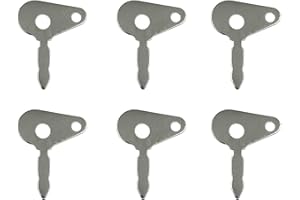 SHINEKOO 6PCS Universal Spare Keys For Lucas Ignition Switch Tractors Agricultural Ford Heavy Equipment