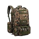 Bfmyxgs Stylish Trekking Bag für Herren Damen Unisex Multicolor Reißverschluss Taktische Tarnung mit Militär Sling Assault Pack Militärischer Taktischer Rucksack Kampfrucksack Outdoor-Umhängetaschen